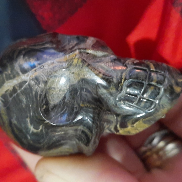 STROMOTOLITE CRYSTAL SKULL Genuine Crystal Peru - Picture 5 of 10